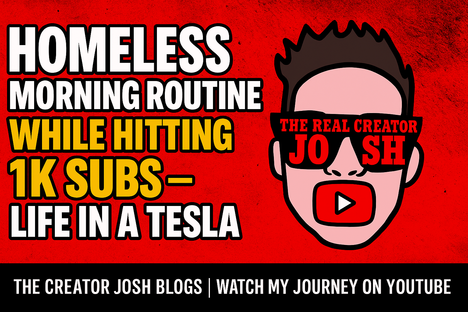 Homeless Morning Routine While Hitting 1K Subs